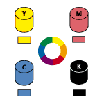 CMYK-Farben [Grafik: Canon]