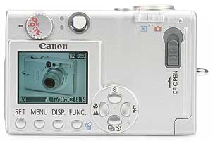 Canon Digital Ixus 400 - Rückseite [Foto: MediaNord]