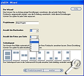 Fotobuch-Software Pixopolis - Wizard 1 [Screenshot: MediaNord]