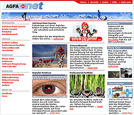 AGFAnet Startseite [Screenshot: MediaNord]
