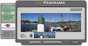 Colormailer EasyPanorama - Flachbild-Ansicht [Screenshot: MediaNord]