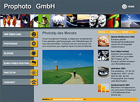 Website Prophoto GmbH [Screenshot: MediaNord]