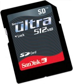 SanDisk SD-Ultra 512MByte [Foto: SanDisk]
