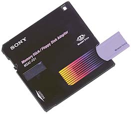 Sony Floppy-Disk-Adapter MSAC-FD1 für MemoryStick [Foto: Sony]