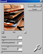 Adobe Photoshop Elements 2.0 - Kunstfilter [Screenshot: MediaNord]