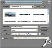 Photovista 3.0 - speichern für Java-Applet [Screenshot: MediaNord]