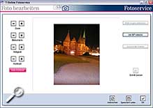 T-Online Fotoservice Software - Autokontrast [Screenshot: MediaNord]