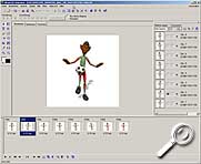 Ulead GIF-Animator - Arbeitsoberfläche [Screenshot: MediaNord]