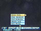 Sony Mavica MVC-CD1000 "Disc Tool"-Menü öffnen [Foto: MediaNord]