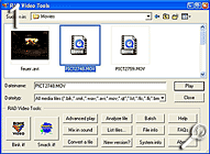 Hauptfenster des RAD Video-Tools mit Dateiauswahl [Screenshot: MediaNord]